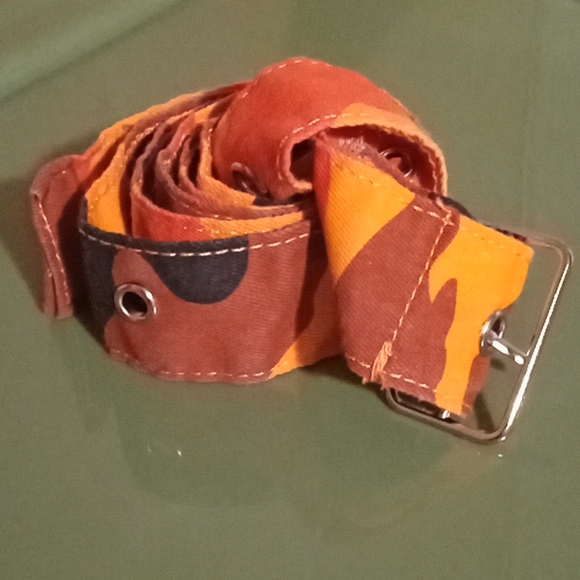 Orange Camouflage Pants Woman Sweatpants - Picture 3 of 3